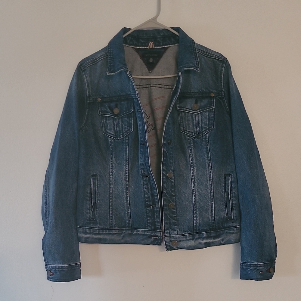 Tommy Hilfiger Blue Jean Jacket Size Large
